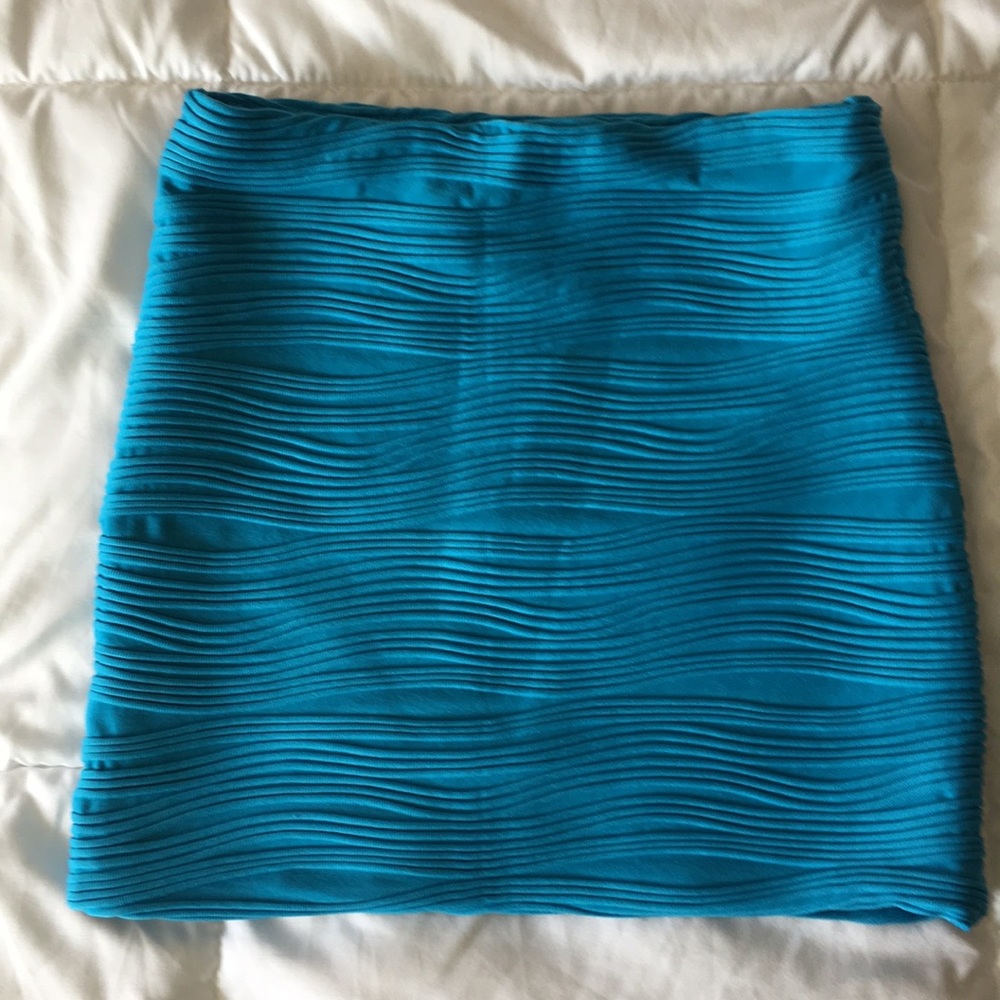 Teal Mini-Skirt